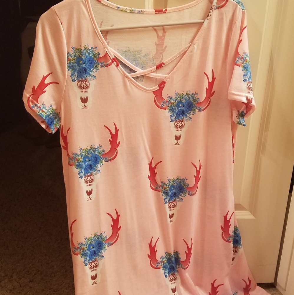Deer antler with floral Dress